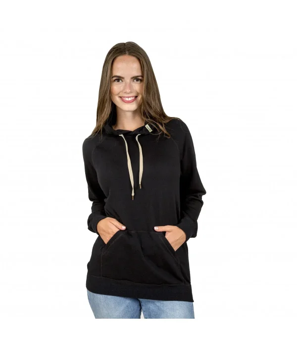 Sweatshirt Chaud Et Confortable à Capuche En Pure Laine Mérinos vente pas cher 4