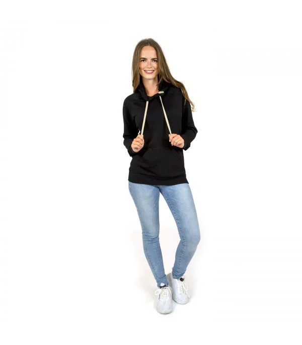 Sweatshirt Chaud Et Confortable à Capuche En Pure Laine Mérinos vente pas cher 6