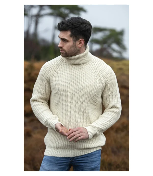 pas cher YLIN Pull Très Chaud Homme Ou Femme Col Roulé Montant En Pure Laine Vierge 1