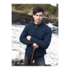 Authenticité garantie YLIN Pull Chaud Homme Zip En Pure Laine Mérinos Bleu, Bordeaux Ou Gris 17