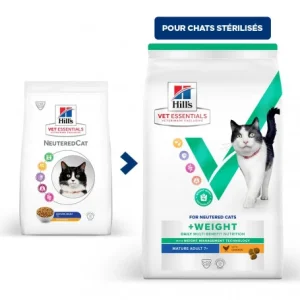 HILL’S Pet Nutrition Vet Essentials Chat Multi-Benefit + Weight Mature 7+ Poulet mode pas cher 11